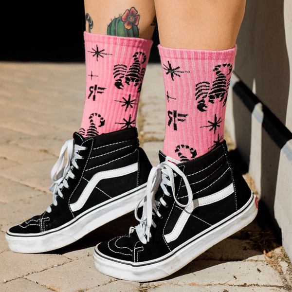 ROKFIT Crew Sock 'Pink Emperor' 3